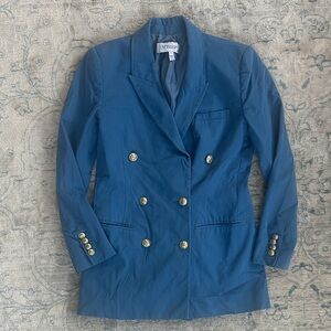 Derek Lam 10 Crosby Double-Breasted Blazer – Blue – Size 2